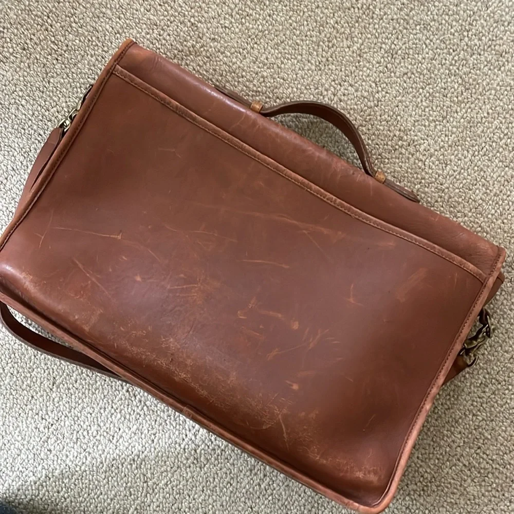 Coach Stewardess Style Leather briefcase - chestnut brown - Picture 5 of 11